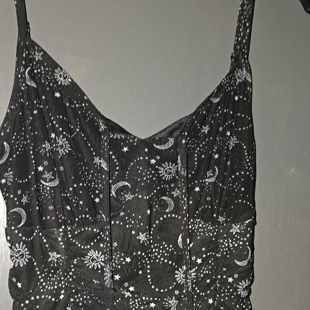 Black Mini Form Fitting ,Long Mini Or Pulled Up - image 2